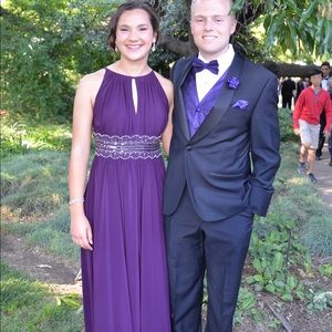 Purple prom dress